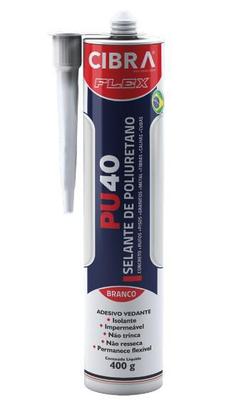 Imagem de Pu 40 Cola Selante De Poliuretano Cibra Flex 400g Branco/Cinza/Preto