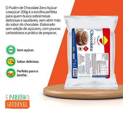 Imagem de Pudim De Chocolate Zero Açúcar - Lowçúcar 200g