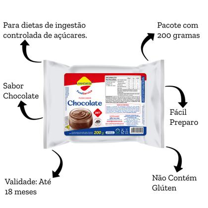 Imagem de Pudim Lowçucar Zero Açucares Sabor Chocolate 200G