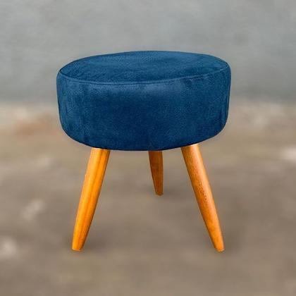 Imagem de Puf, Puff Para Sala Redondo Pé Palito Suede Cores