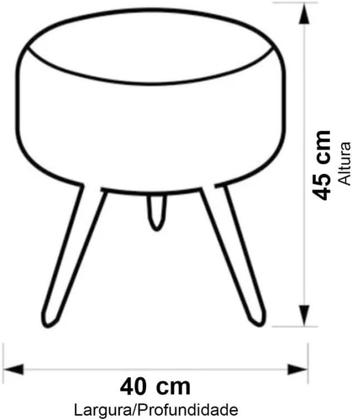 Imagem de Pufe pé palito pelo auto