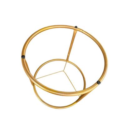 Imagem de Puff Banqueta Argola Dourado Tecido Capitonê Varias Cores