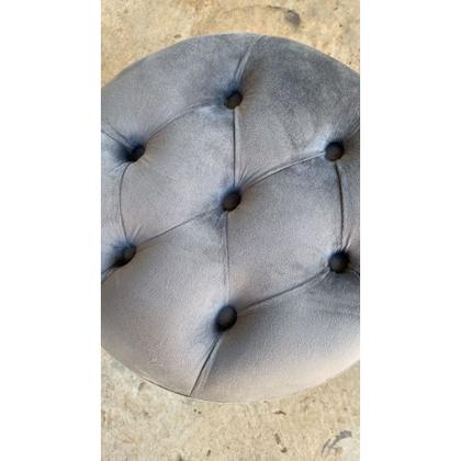 Imagem de Puff Banqueta Argola Dourado Tecido Capitonê Varias Cores