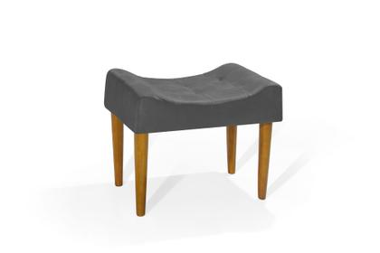 Imagem de Puff Banqueta Pés Palito Retro Retangular Penteadeira