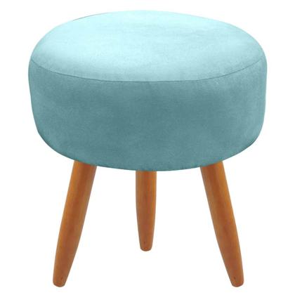 Imagem de Puff Banqueta Redondo Classic Suede Para Sala Quarto Escritório