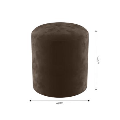 Imagem de Puff banqueta redondo suede conforto alice - 9 cores