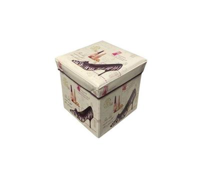 Imagem de Puff baú estampa sapatos - 0511