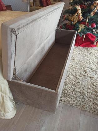 Imagem de Puff Baú - Marrom de Veludo