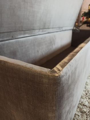 Imagem de Puff Baú - Marrom de Veludo