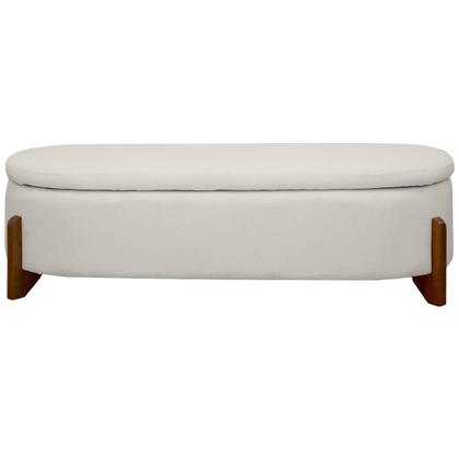 Imagem de Puff Baú Organizador de Sapatos Thor Para Cama Queen Bouclé