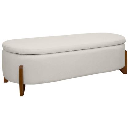 Imagem de Puff Baú Organizador de Sapatos Thor Para Cama Queen Bouclé