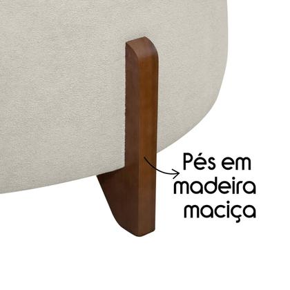 Imagem de Puff Baú Organizador de Sapatos Thor Para Cama Queen Bouclé