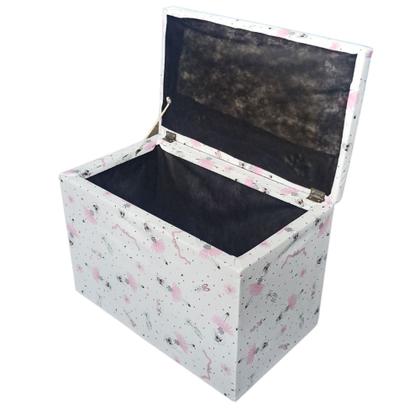 Imagem de Puff Bau Organizador Porta Objetos Bailarinas