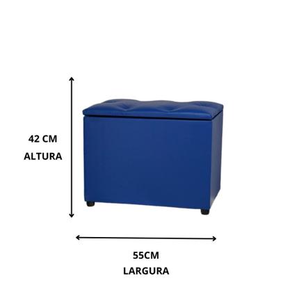 Imagem de Puff Baú Retangular Decore Seu Escritório Quarto Sala Cozinha