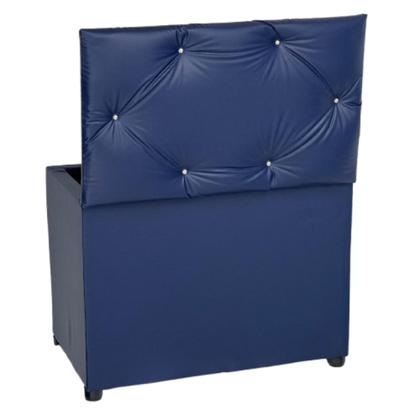 Imagem de Puff Baú Retangular Espaçoso Guarda Objetos Brinquedos Livros