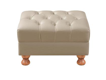 Imagem de Puff Chesterfield Luis XV Pufe Vintage Banqueta Botonê