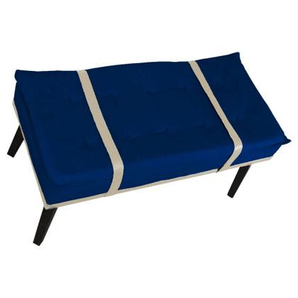 Imagem de Puff com Cinto Bege Suede Cores - DS Estofados