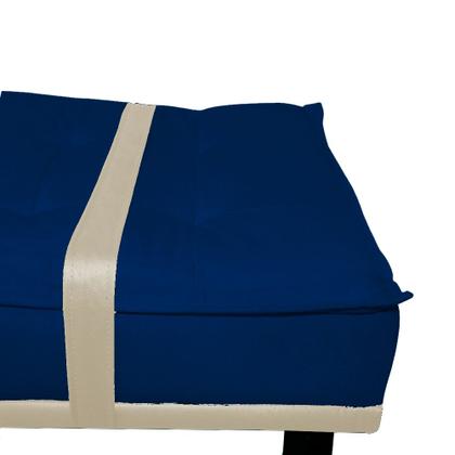 Imagem de Puff com Cinto Bege Suede Cores - DS Estofados