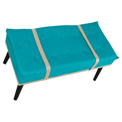 Imagem de Puff com Cinto Bege Suede Cores - DS Estofados