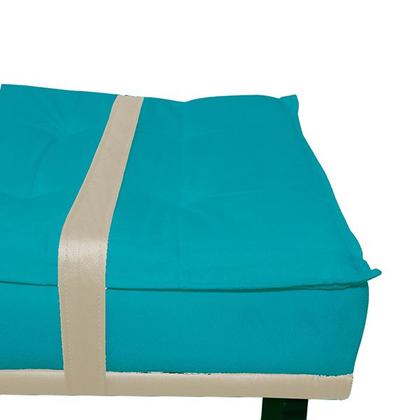 Imagem de Puff com Cinto Bege Suede Cores - DS Estofados