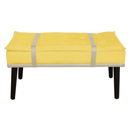 Imagem de Puff com Cinto Bege Suede Cores - DS Estofados