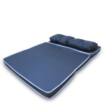 Imagem de Puff Conforto Azul Casal 3 em 1