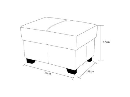Imagem de Puff de Couro MP-02- Branco
