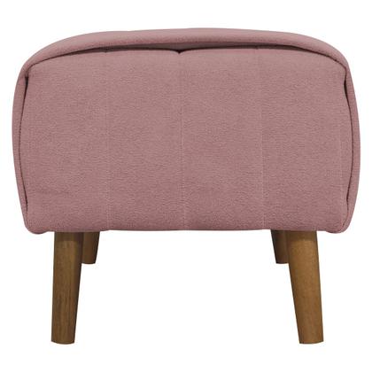 Imagem de Puff De Sala Para Quarto Penteadeira Retangular Decorativo Verso Bouclé Premium