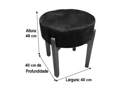 Puff Decorativo Amarelo 331 Mona - Alpoim Imagem de Puff Decorativo Amarelo 331 Mona