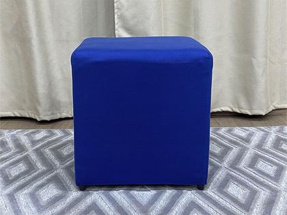 Puff Decorativo Azul 110 Alpoim Imagem de Puff Decorativo Azul 110 Alpoim