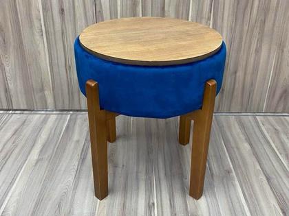 Puff Decorativo Azul 800 Veneza - Alpoim Imagem de Puff Decorativo Azul 800 Veneza