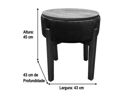 Imagem de Puff Decorativo Azul 800 Veneza