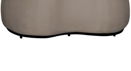 Imagem de Puff Decorativo Beatriz Orgânico Crm Suede Capuccino Mz Decor
