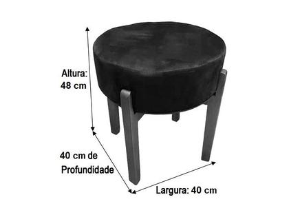 Puff Decorativo Bege 319 Mona - Alpoim Imagem de Puff Decorativo Bege 319 Mona