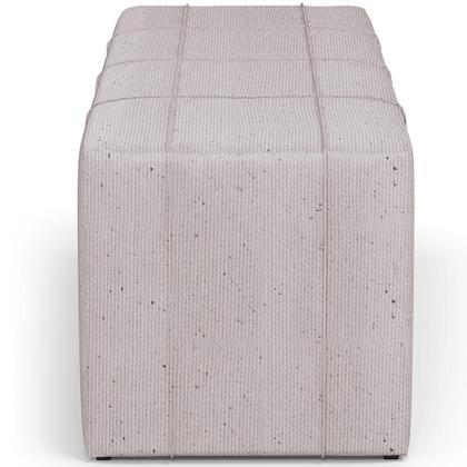 Imagem de Puff Decorativo Living Sala de Estar 140 cm Roma W01 Linho Bege -Lyam