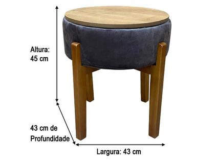 Puff Decorativo Marrom 815 Veneza - alpoim Imagem de Puff Decorativo Marrom 815 Veneza