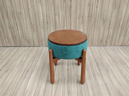 Puff Decorativo Mesinha Verde 11 Beth - Alpoim Imagem de Puff Decorativo Mesinha Verde 11 Beth