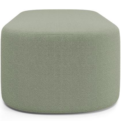 Imagem de Puff Decorativo Orgânico Para Living Quarto 160cm Doha W01 Bouclê Oliva - Lyam Decor