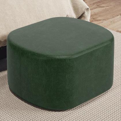 Imagem de Puff Decorativo Orgânico para Living Quarto 70cm Doha W01 material sintético Verde Musgo - Lyam Decor