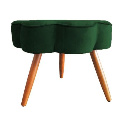 Imagem de Puff Decorativo Pés Palito Aurora Veludo - Estopar
