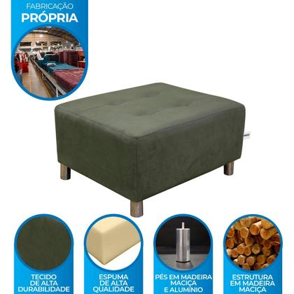 Imagem de Puff decorativo quadrado para descanço Nero Matrix