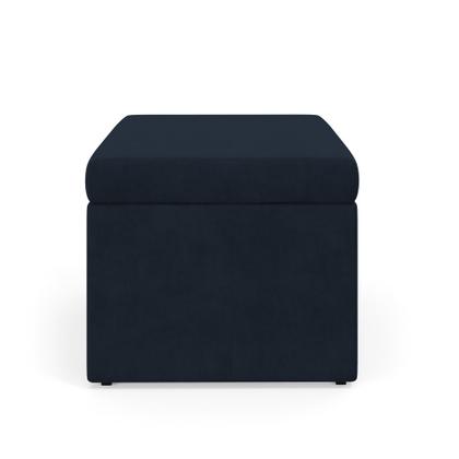 Imagem de Puff Decorativo Quasar para Sala de Estar Sued Azul Marinho Aradecor