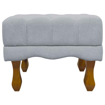 Imagem de Puff Decorativo Retangular Duque Bouclé Premium Capitonê Cores