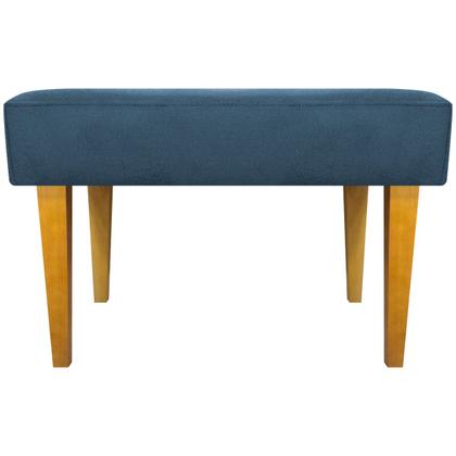 Imagem de Puff Decorativo Retangular Para Sala Recepção Charme Pé Trapézio Suede Cores