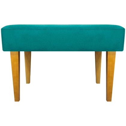 Imagem de Puff Decorativo Retangular Para Sala Recepção Charme Pé Trapézio Suede Cores