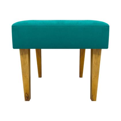 Imagem de Puff Decorativo Retangular Para Sala Recepção Charme Pé Trapézio Suede Cores