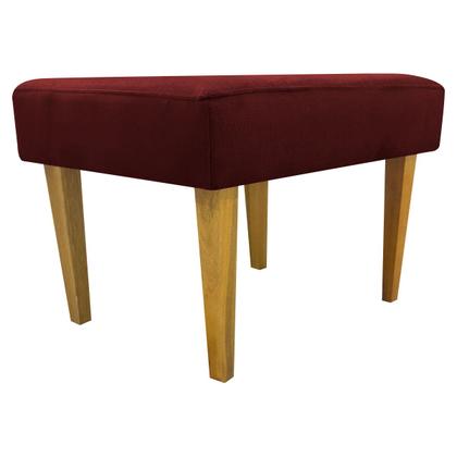 Imagem de Puff Decorativo Retangular Para Sala Recepção Charme Pé Trapézio Suede Cores