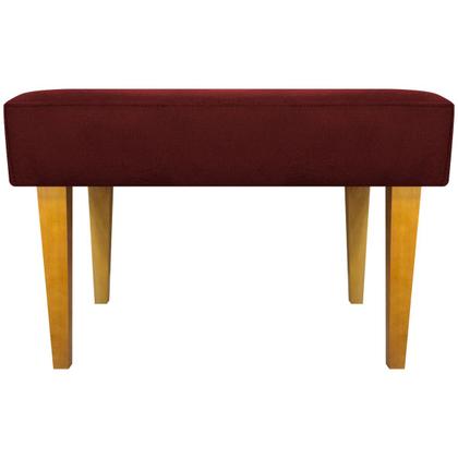 Imagem de Puff Decorativo Retangular Para Sala Recepção Charme Pé Trapézio Suede Cores