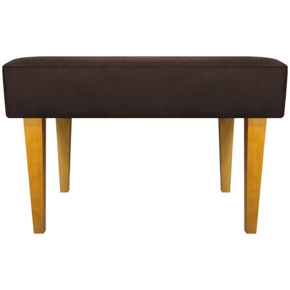 Imagem de Puff Decorativo Retangular Para Sala Recepção Charme Pé Trapézio Suede Cores
