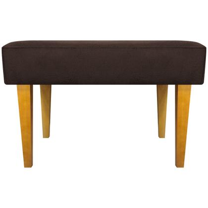 Imagem de Puff Decorativo Retangular Para Sala Recepção Charme Pé Trapézio Suede Cores